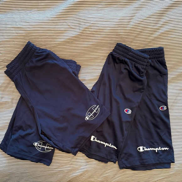 Lot of Navy Champion Boys Gym Shorts. - Picture 1 of 3